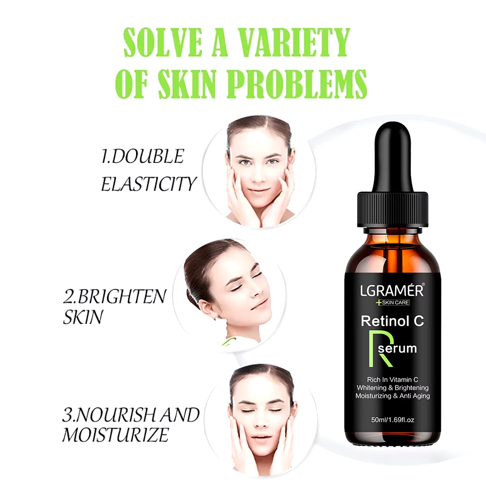 Retinol Aging Removes Wrinkles Serum Pore Shrinking Serum Whitening Moisturizing Serum Pigment Spots Remove Face Firming Oil