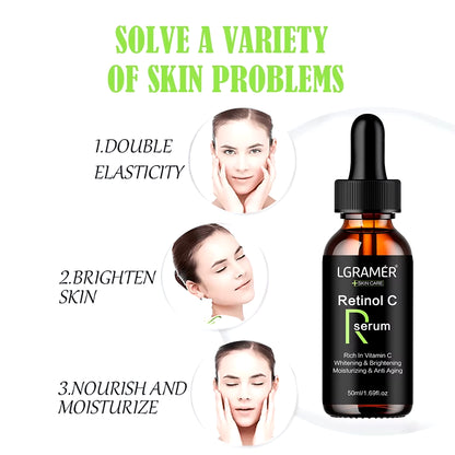 Retinol Aging Removes Wrinkles Serum Pore Shrinking Serum Whitening Moisturizing Serum Pigment Spots Remove Face Firming Oil